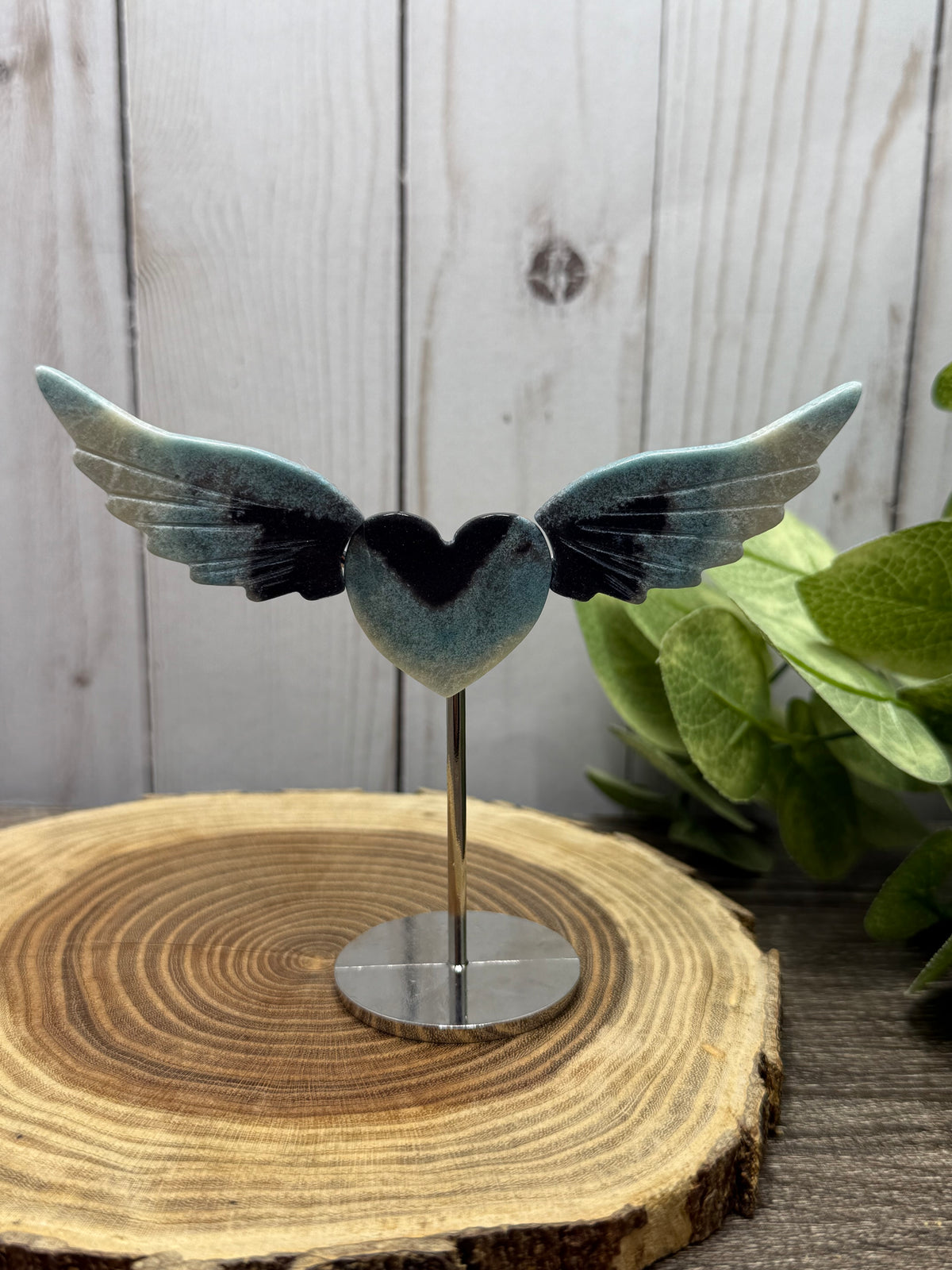 Heart With Wings on Stand