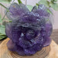 Fluorite Rose Carving