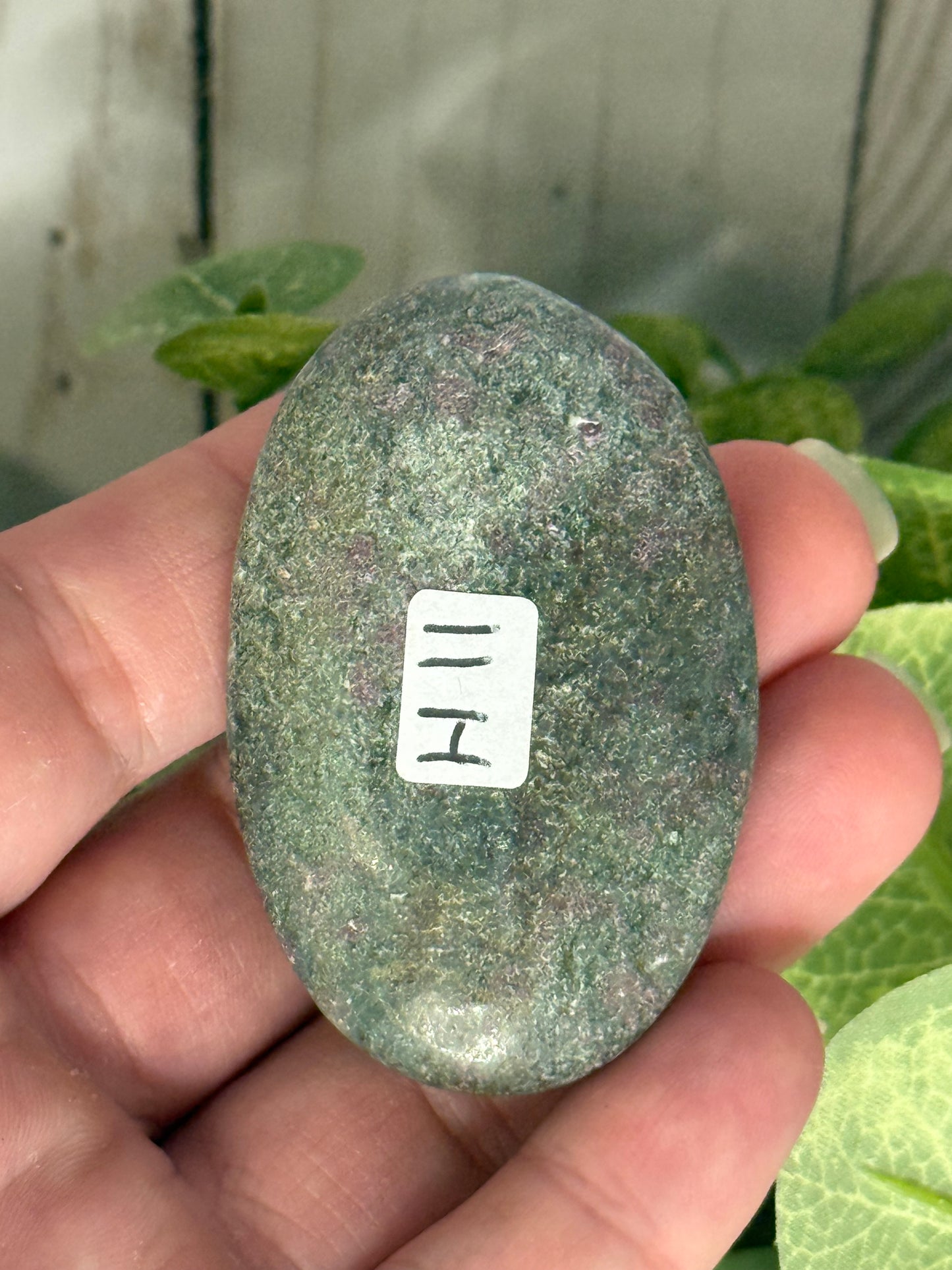 Ruby & Fuchsite Palm Stones