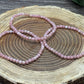 Pink Opal - faceted Bracelet 4 mm