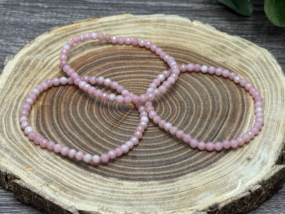 Pink Opal - faceted Bracelet 4 mm
