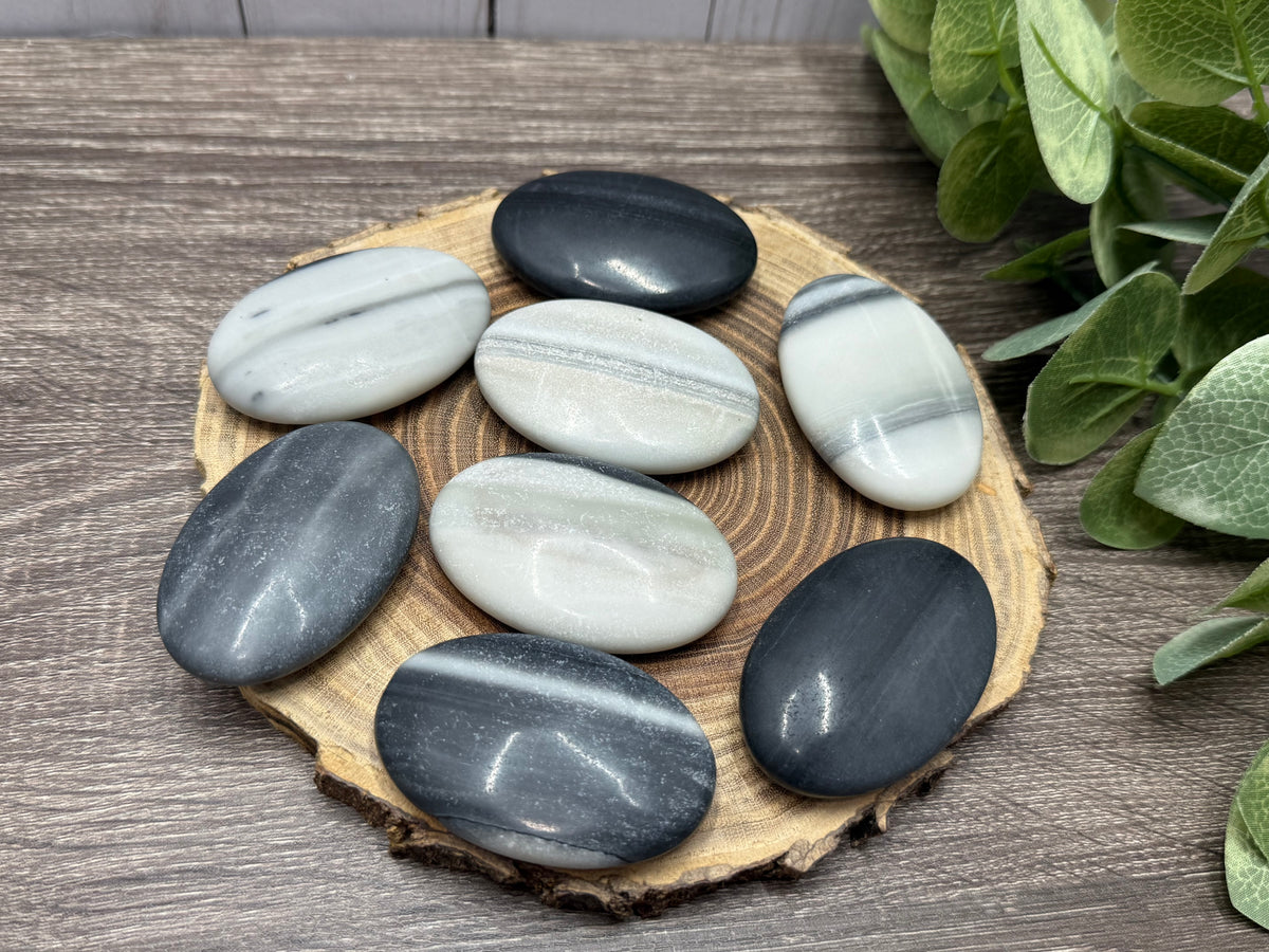 Tai Chi Jade Palm Stones