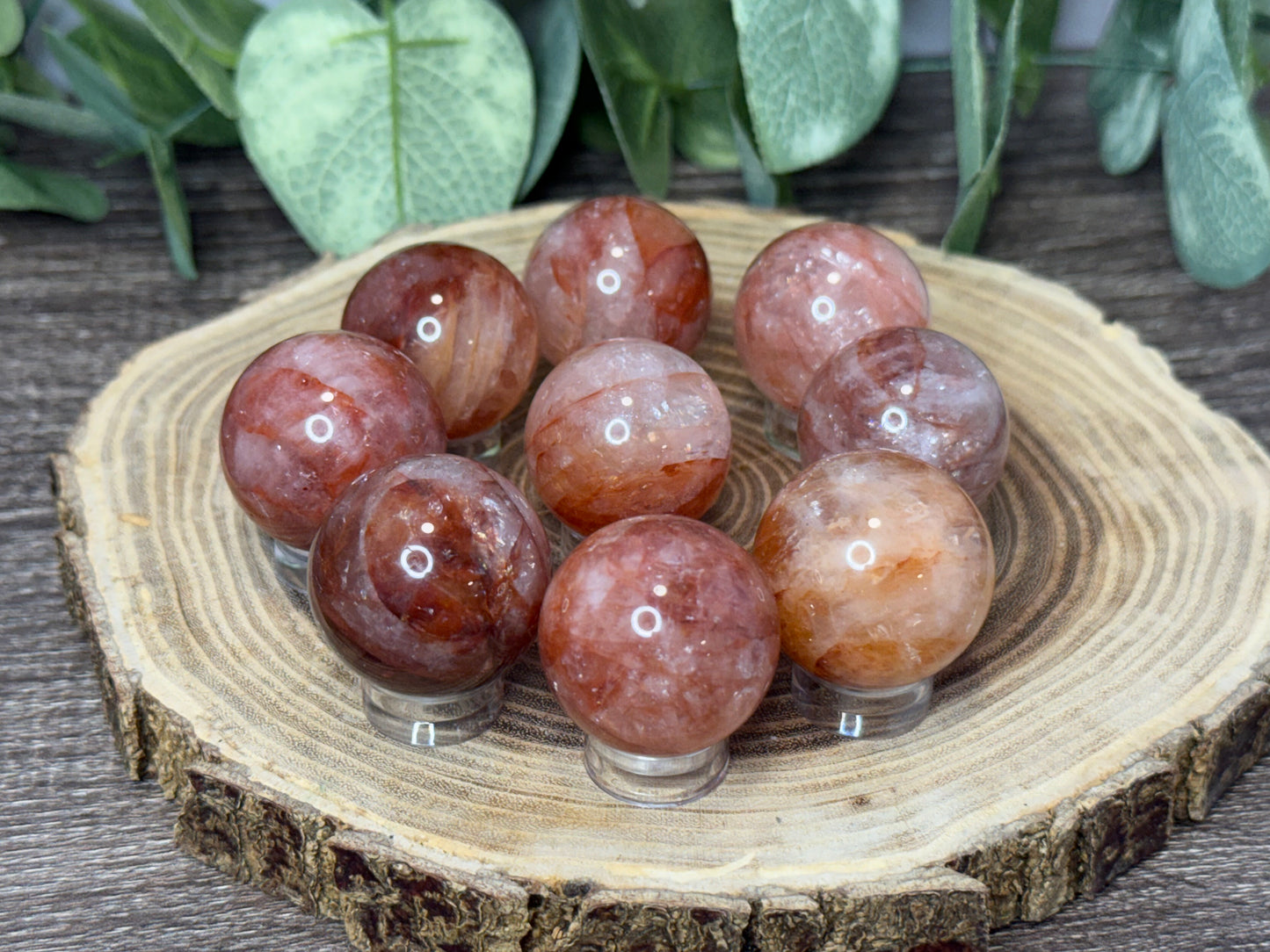 Fire Quartz Small Spheres