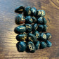 Bloodstone Rune Stones Set Crystal with Elder Futhark Letterings