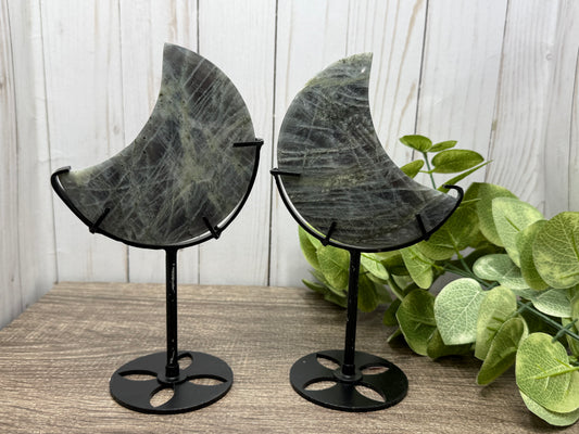 Labradorite Moons on Stands