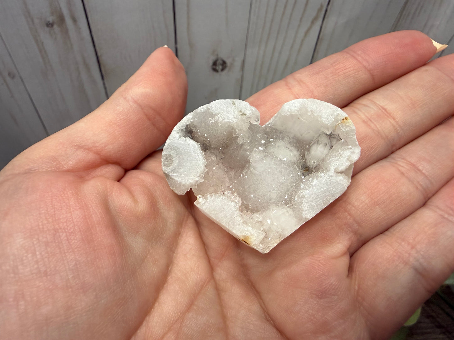 Druzy Geode Agate Hearts