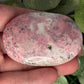 Pink Rhodonite Palm Stones
