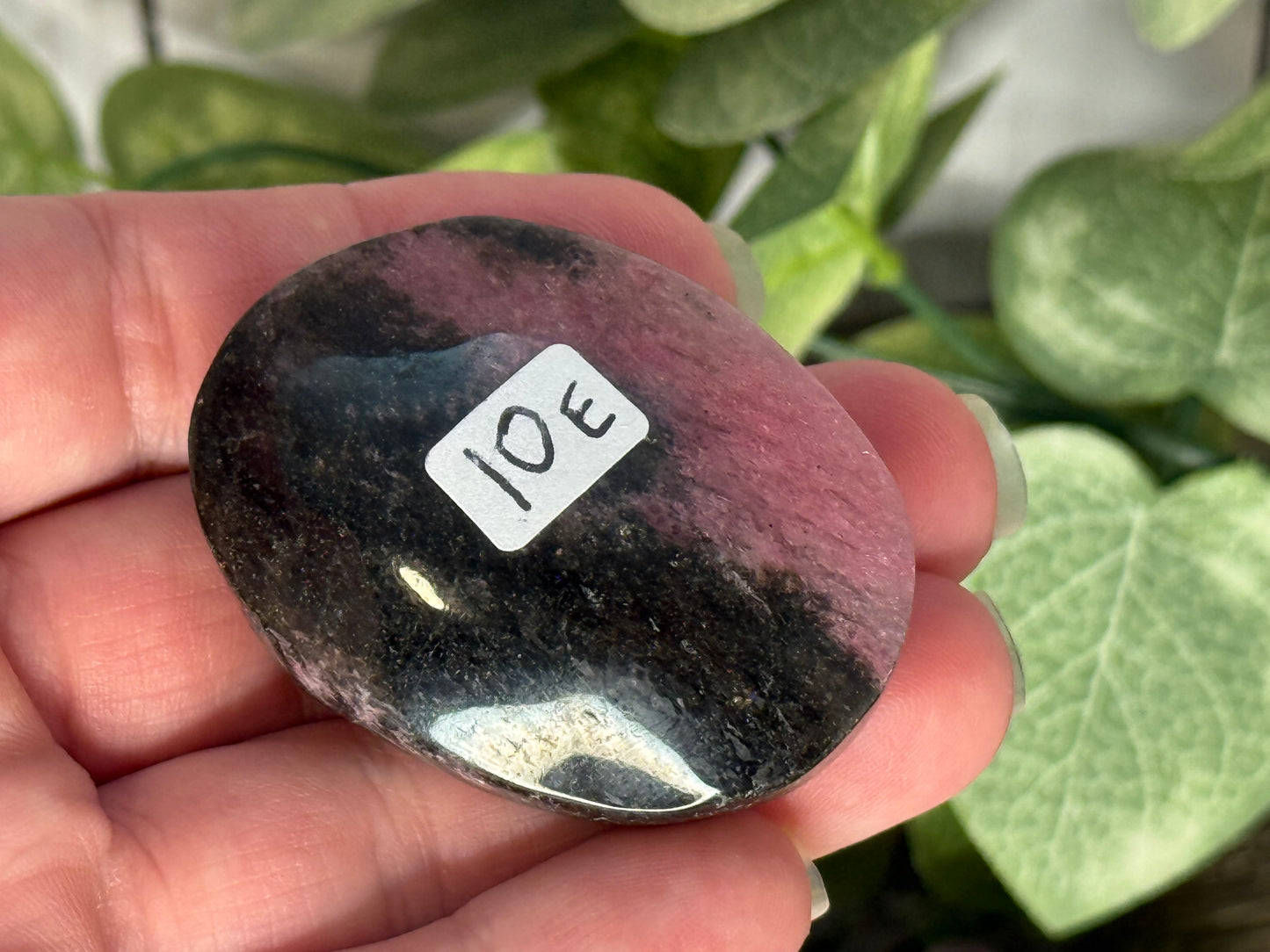 Rhodonite Palm Stone