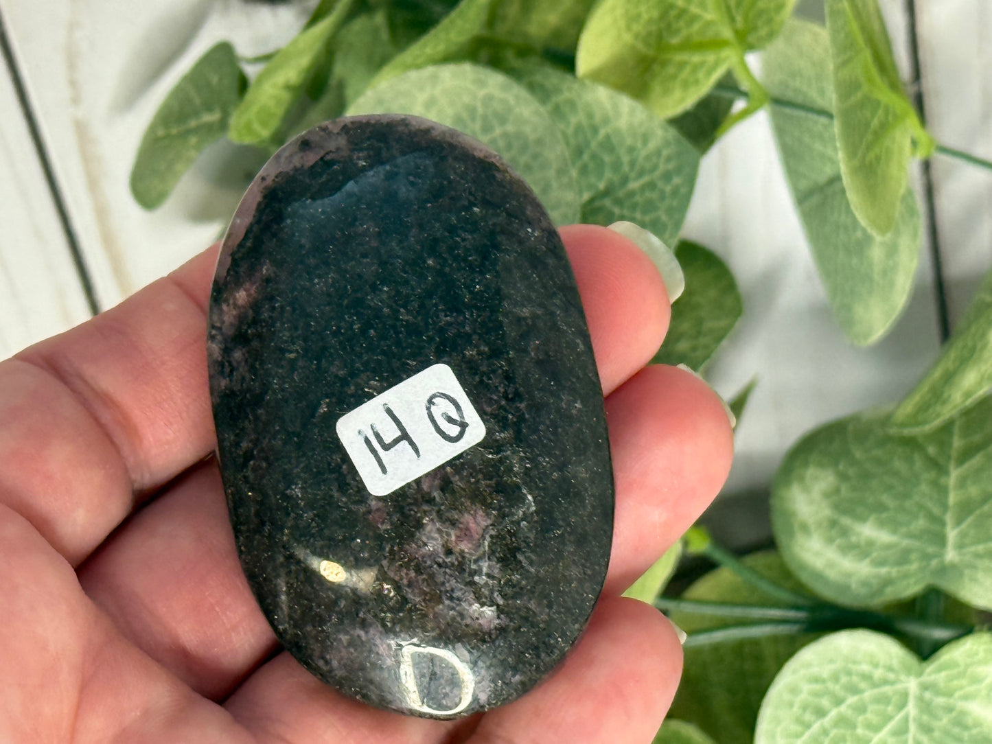 Rhodonite Palm Stone