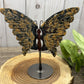 Butterfly Wings on Stand - Rhodonite