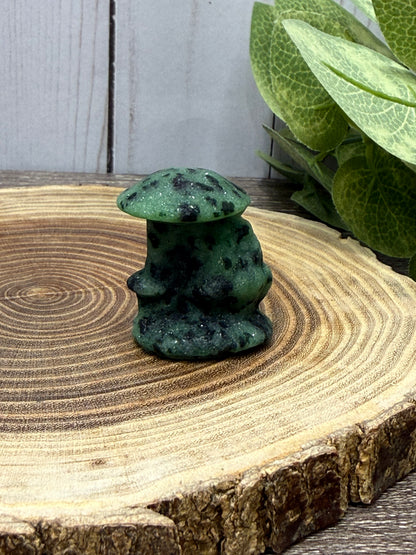 Owl with Mushroom - small carvings