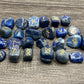 Lapis Lazuli Gemstone Rune Engraved Elder Futhark Lettering