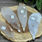 Flower Agate Feather Carvings
