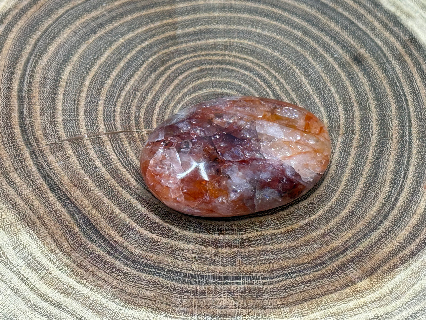 Fire Quartz Palm Stones