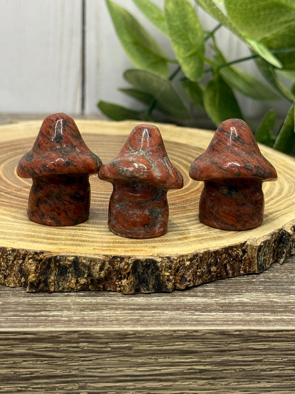 Crystal Ghost Carving With Mushroom Hat