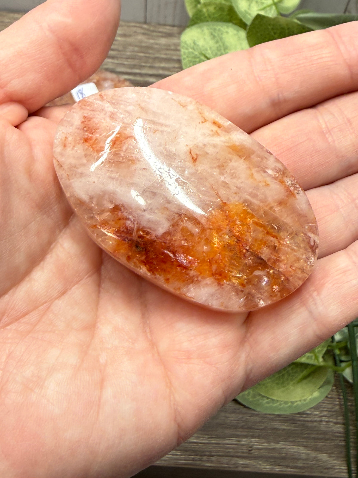 Fire Quartz Palm Stones