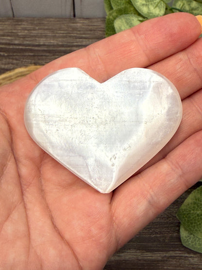 Selenite Hearts