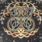 Altar Cloth suede - Tree of Life, Celtic knots