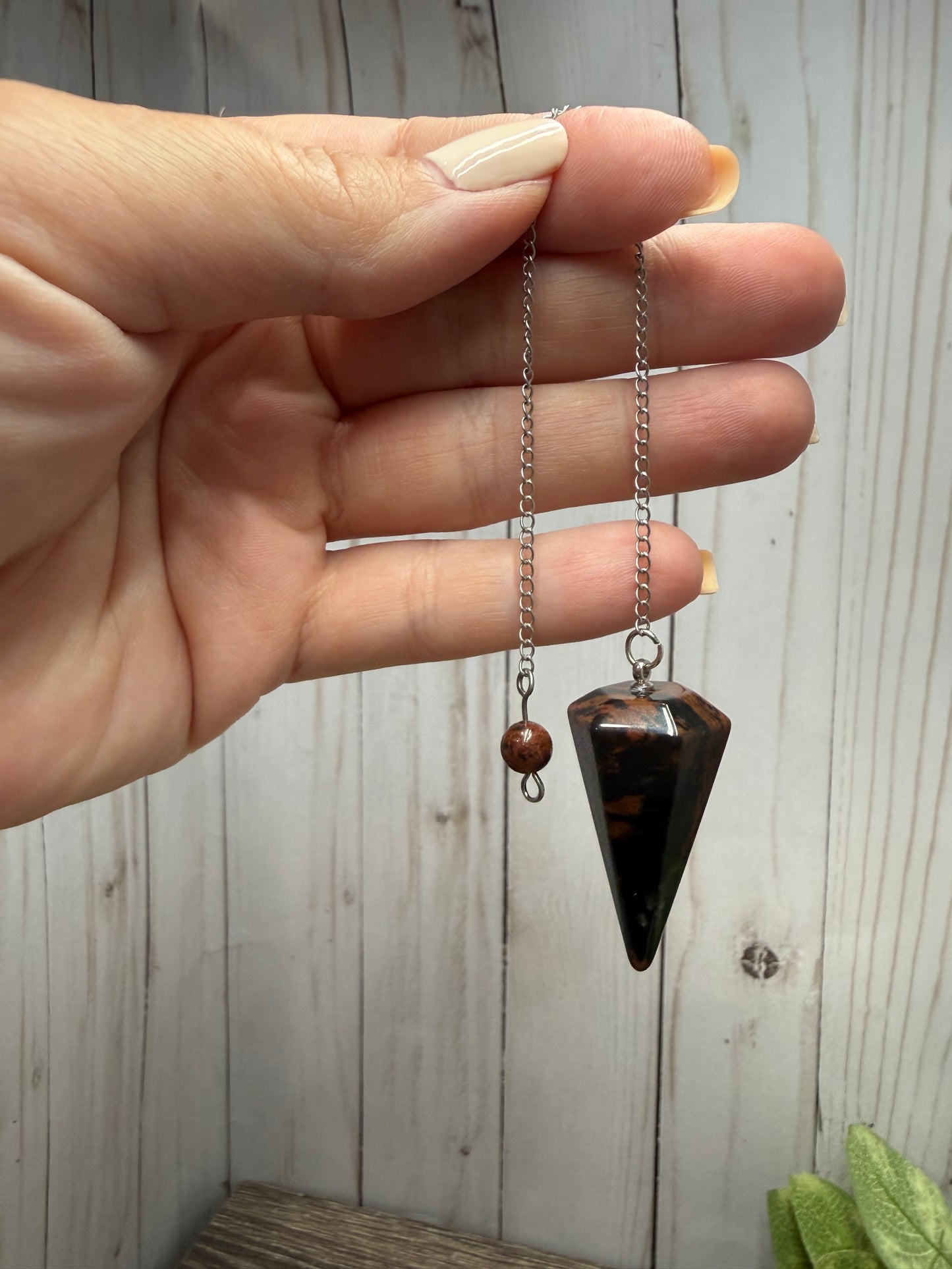 Pendulum Tapered Style - Mahogany Obsidian