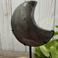 Silver Sheen Obsidian Moon on Stand