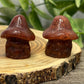 Crystal Ghost Carving With Mushroom Hat