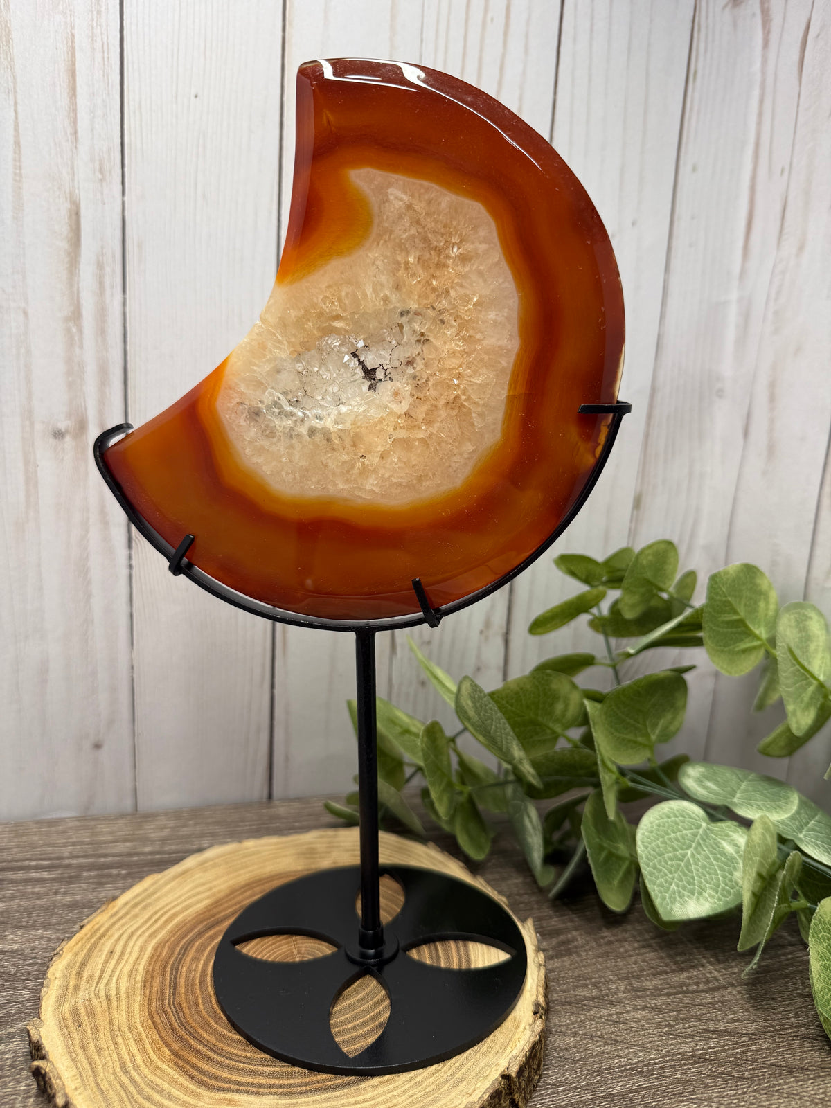 Carnelian Moons on Stands