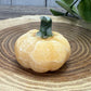 Pumpkin Carving - Orange Calcite and Green Jade
