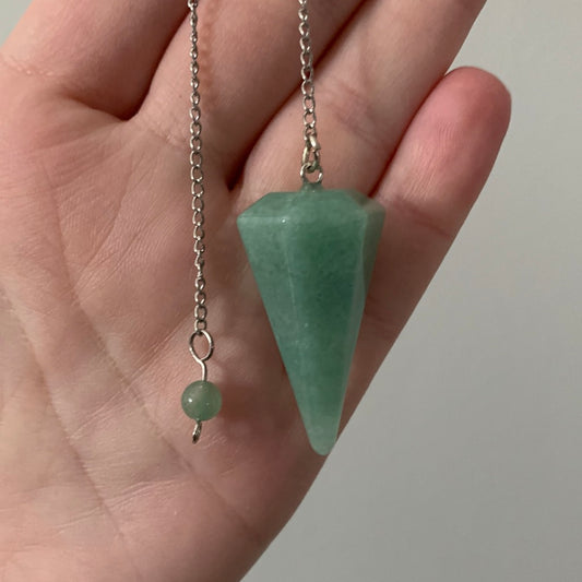 Pendulum Pointed - Green Aventurine