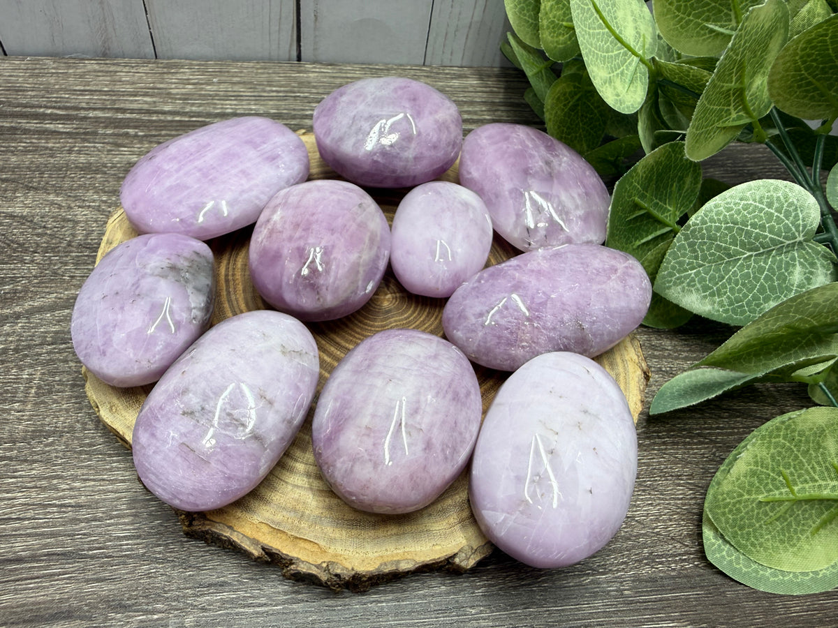 Kunzite Palm Stones