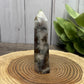 Black Flower Agate Towers