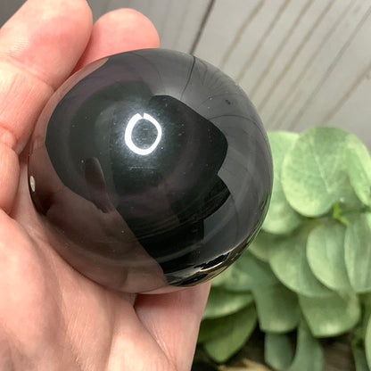 Rainbow Obsidian Sphere