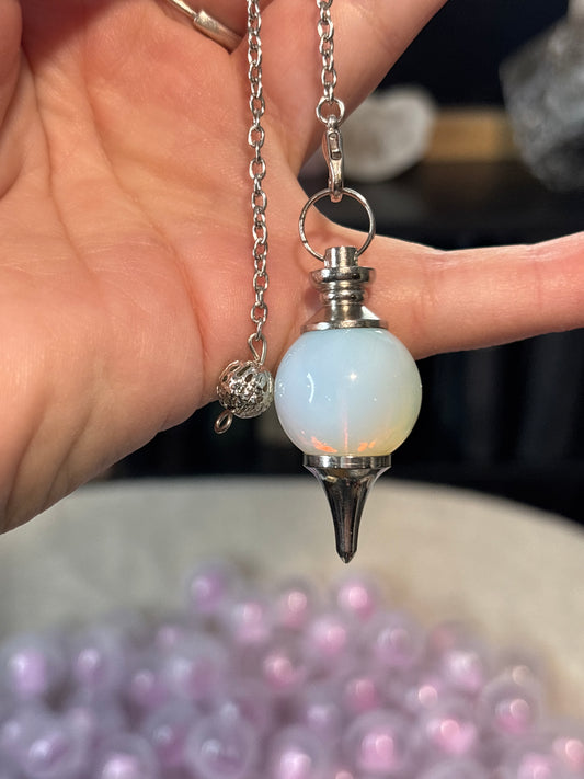 Pendulum Rounded - Opalite White