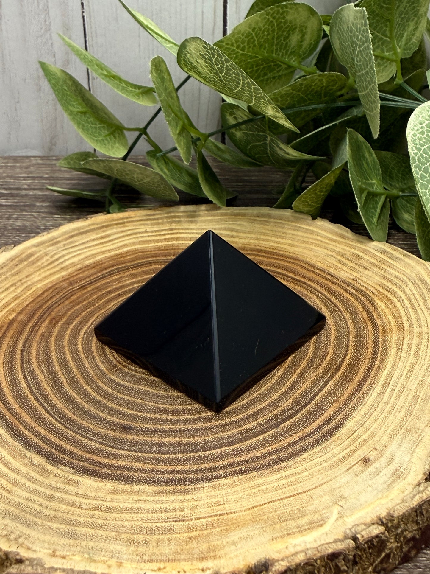 Obsidian Pyramid Carving