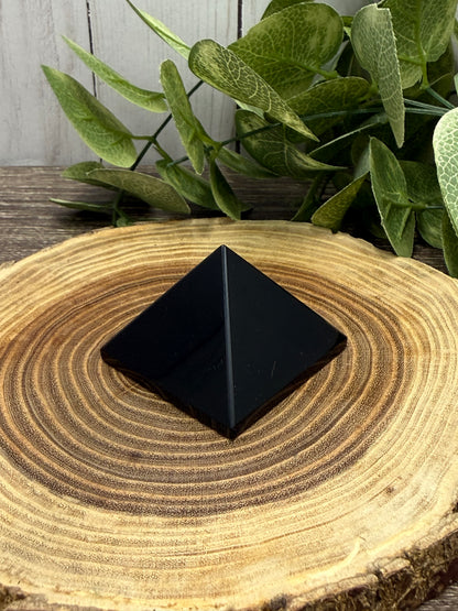 Obsidian Pyramid Carving