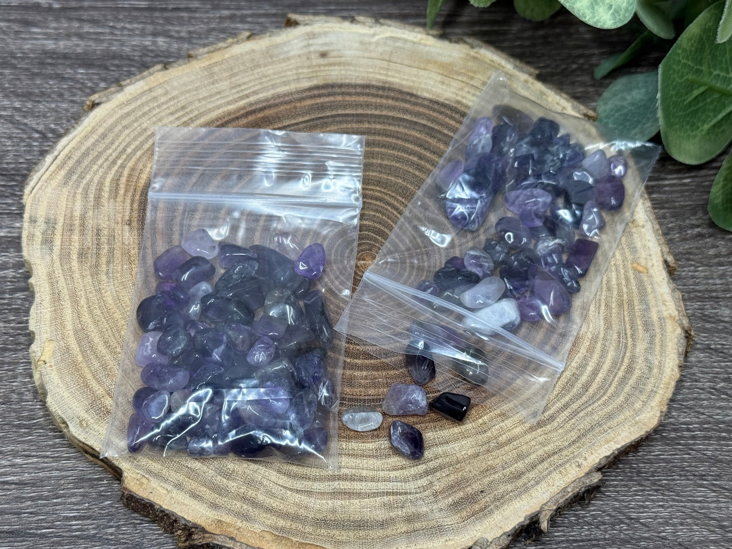 Chevron Amethyst Crystal Chips