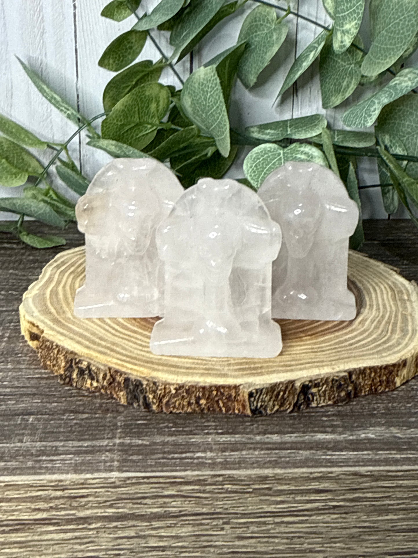 Tombstone/Headstone with Skull Crystal Carving
