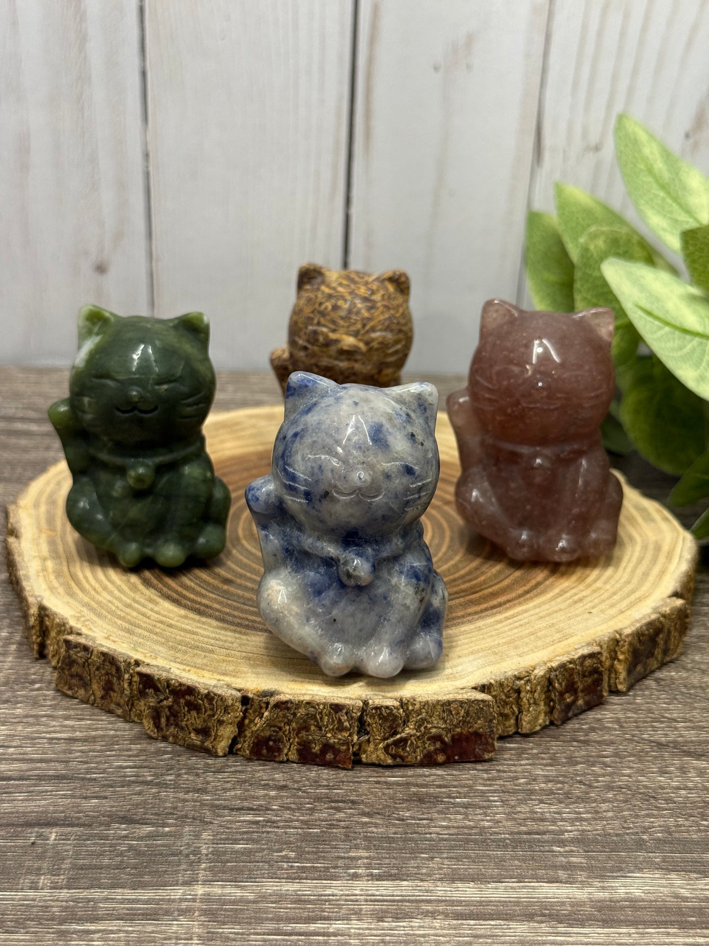 Lucky Cat Carvings