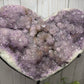 Extra Large Amethyst Heart on Stand