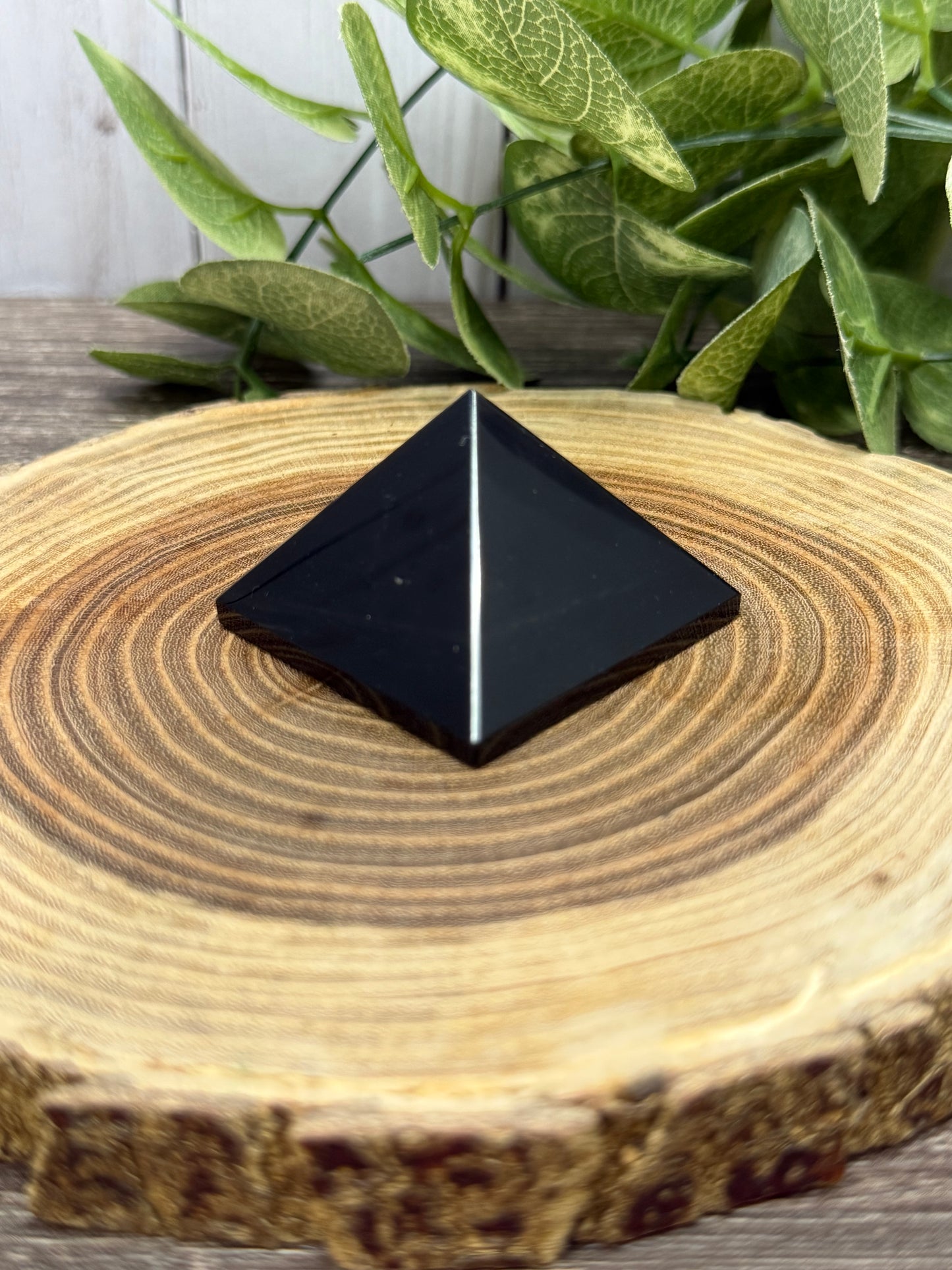 Obsidian Pyramid Carving
