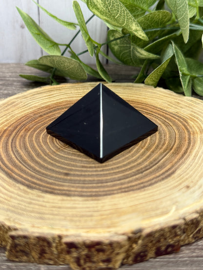 Obsidian Pyramid Carving