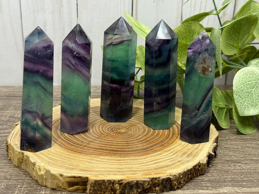 Fluorite Tower (dark green and purple)