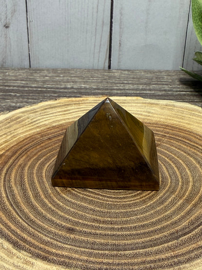Tigers Eye Pyramid