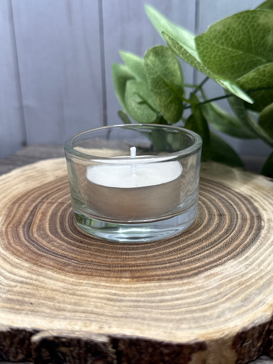 Glass Tea Light Candle Holder