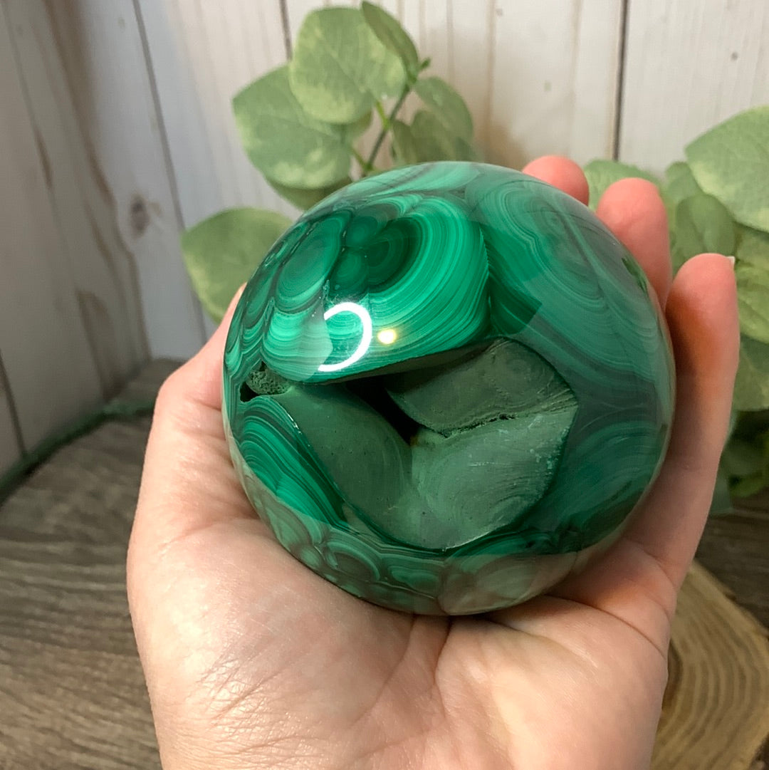 Malachite Sphere - Large