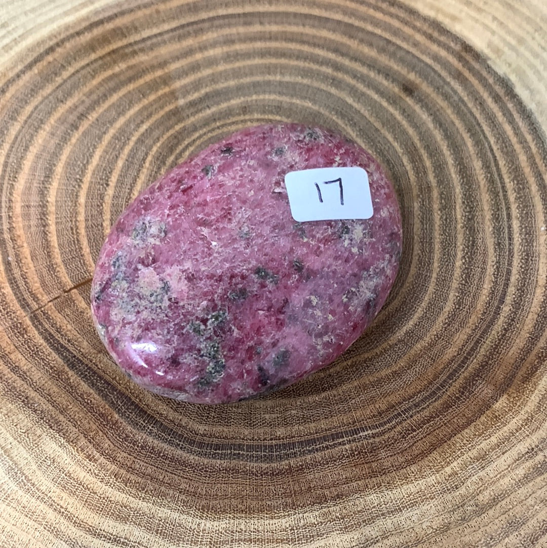 Rhodonite Palm Stone