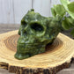 Skull Bowl - Green Jade