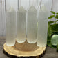 Chakra Carved Selenite Towers