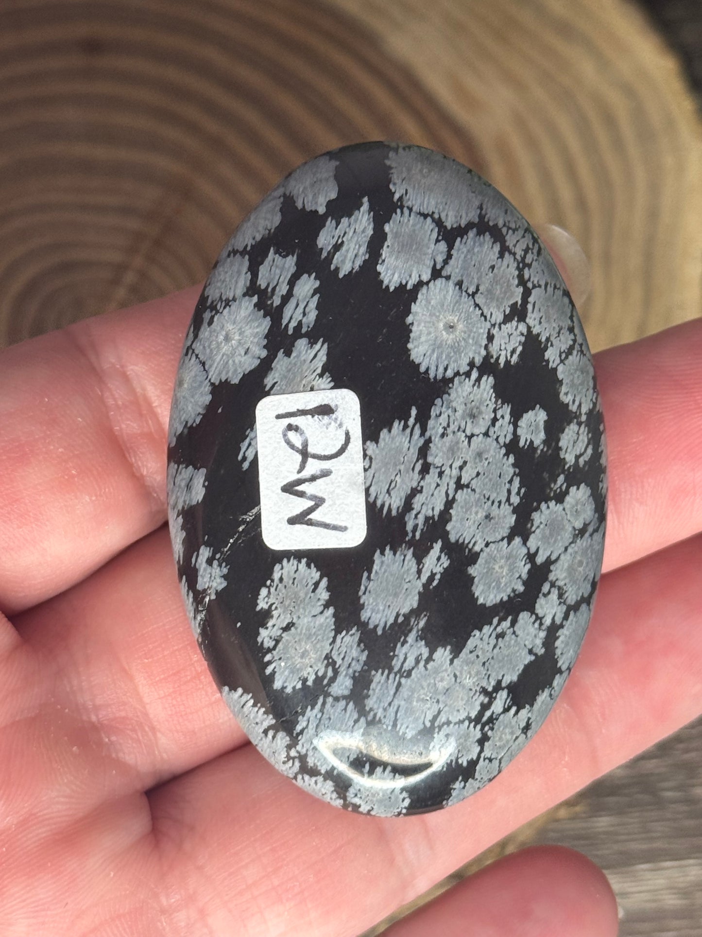 Snowflake Obsidian Palm Stones