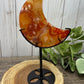 Carnelian Moons on Stands