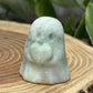 Crystal Ghost Carving Holding A Heart